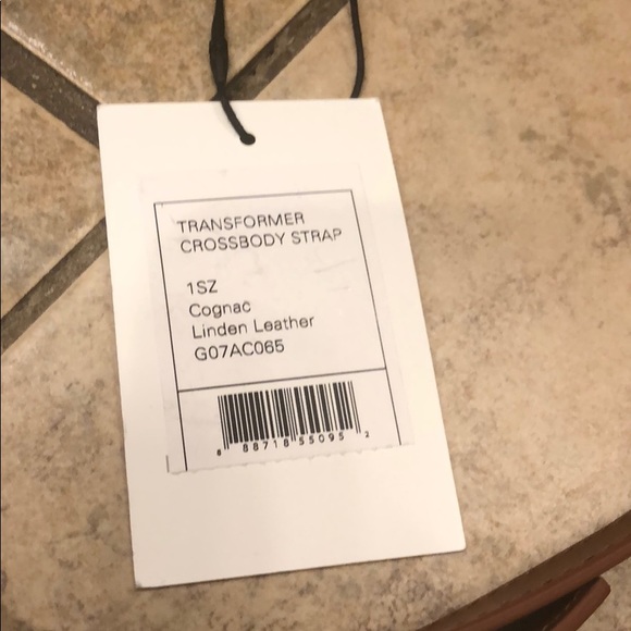 Theory Linden Leather Bag Strap (Cognac) - Picture 4 of 6